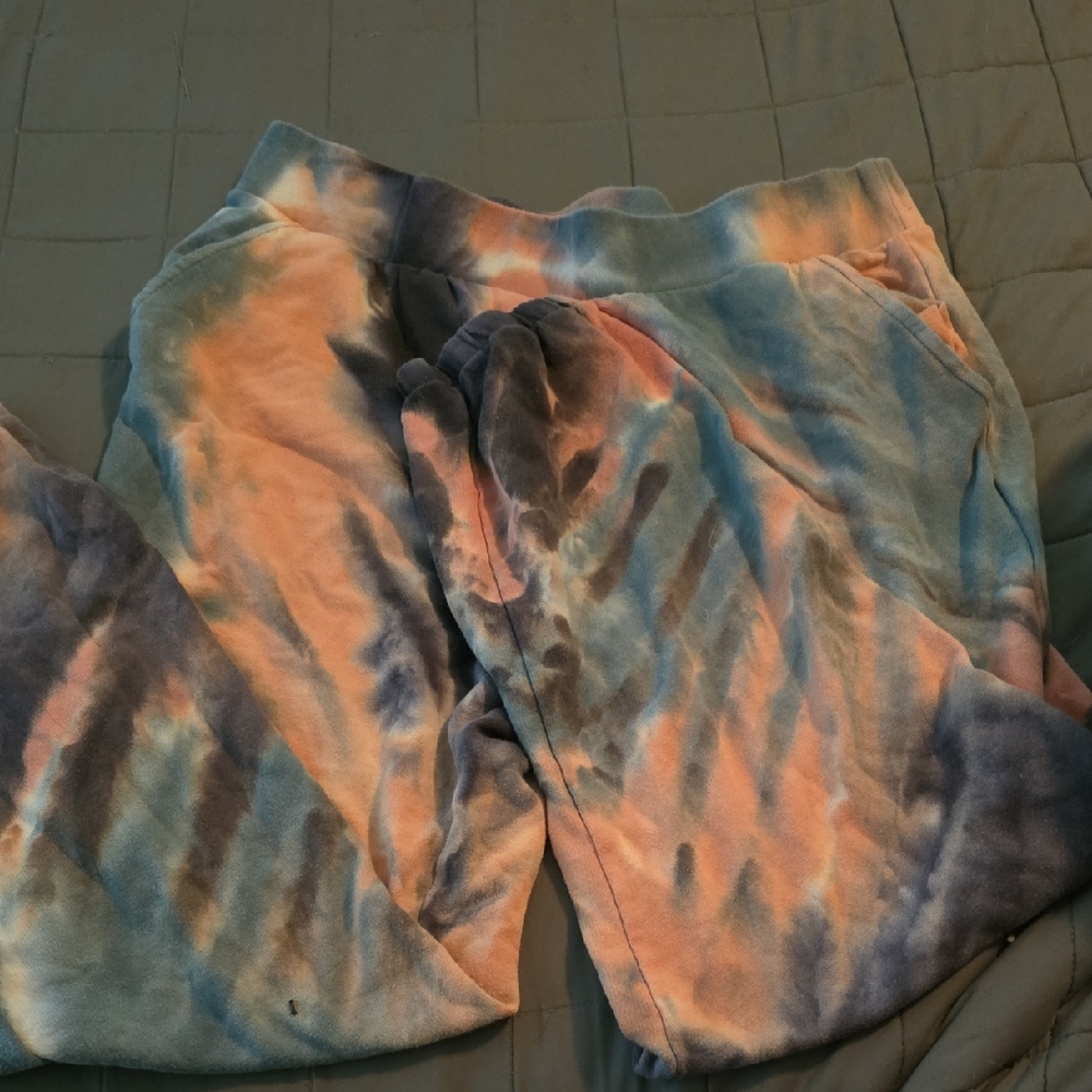 Wild Fable Tie-Dye Sweatsuit - Blue and Peach